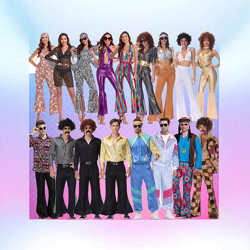 retro disco outfits and halloween costumes for parties
