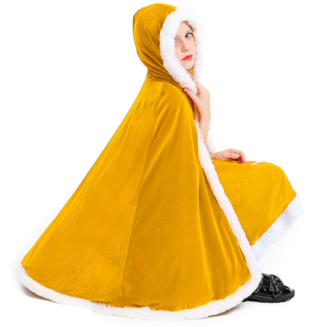 Christmas Costumes for Women | Hooded Holiday Cape Dress Wholesale