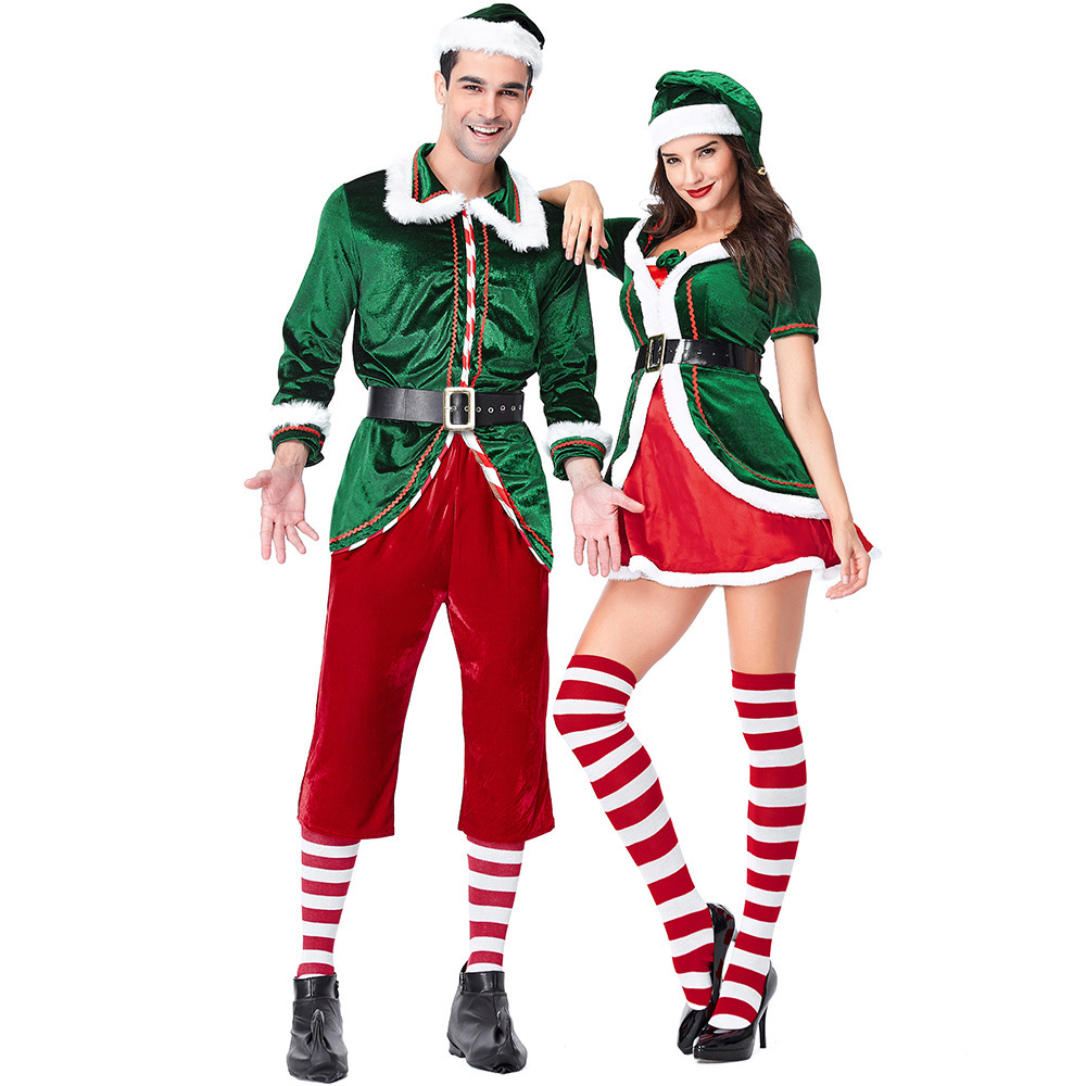 Christmas Costume Set for Couples | Adult Elf Costumes Wholesale