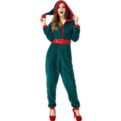 Group Green Hooded Christmas Costumes
