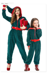 Group Green Hooded Christmas Costumes
