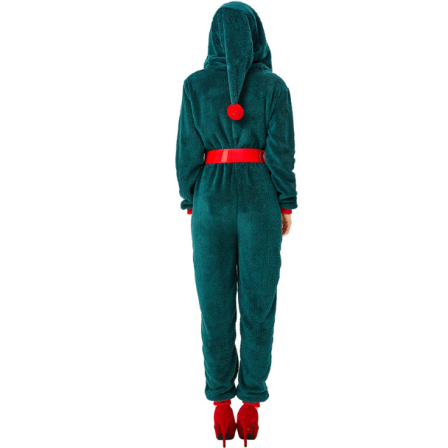 Group Green Hooded Christmas Costumes