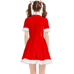 Sexy Ladies Christmas Costume Wholesale Red Santa Dress