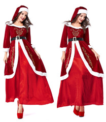 Couples Christmas Costumes Wholesale Adult Santa Outfit Set