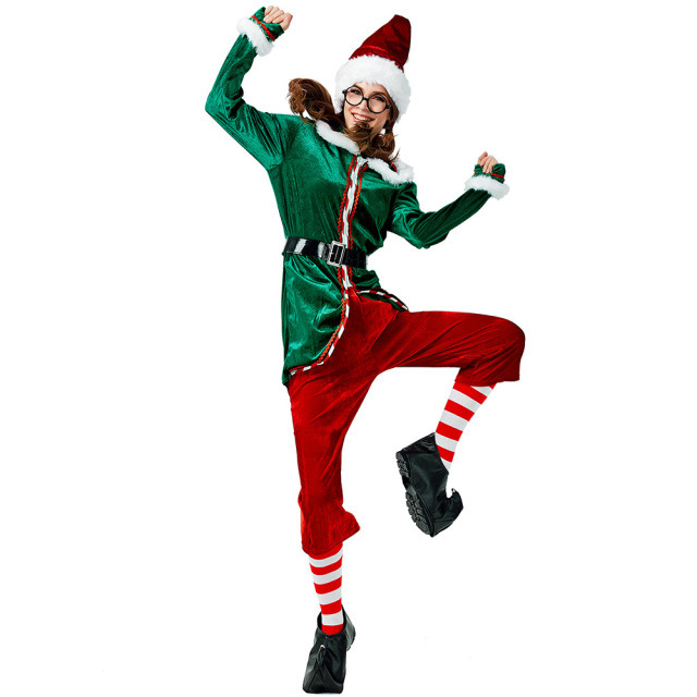 Green Christmas Elf Costume Wholesale for Women