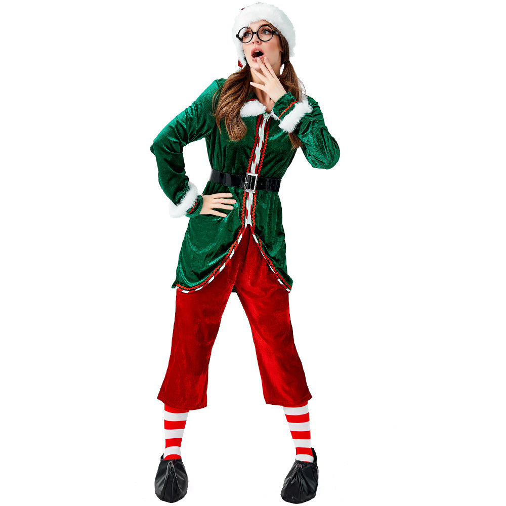 Green Christmas Elf Costume Wholesale for Women