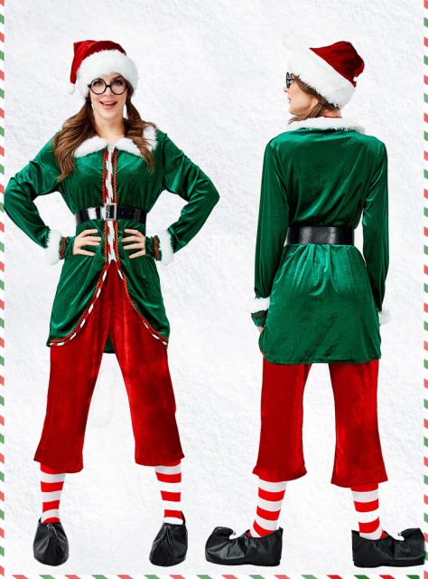 Green Christmas Elf Costume Wholesale for Women