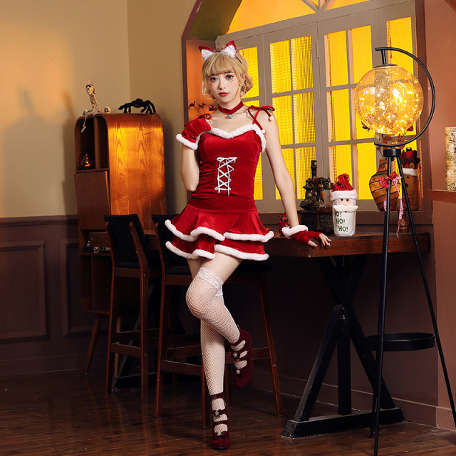 Sexy Cat Santa Costume for Women – Wholesale Christmas Outfit