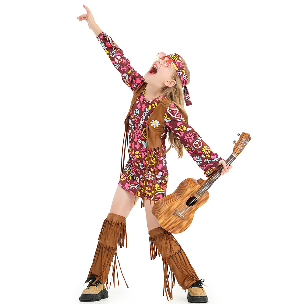 Girls Hippie Costume