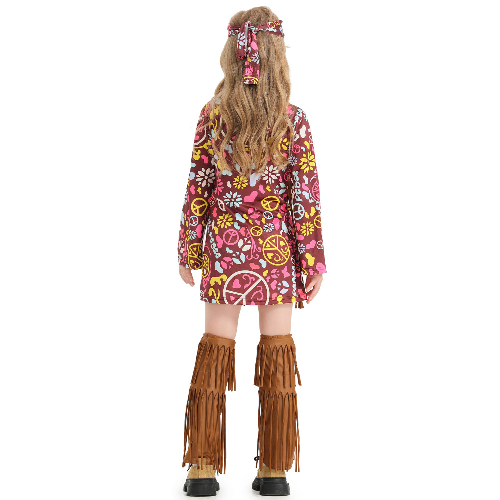 Girls Hippie Costume