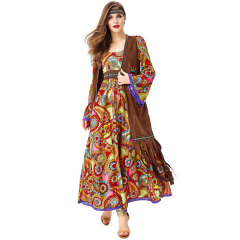 80s Disco Costume Women Hippie Dress | Wholesale Supply