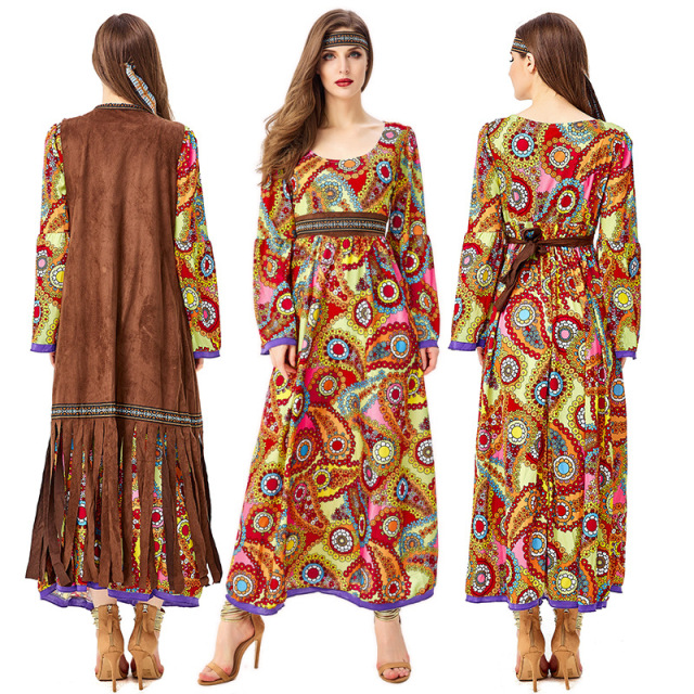 80s Disco Costume Women Hippie Dress | Wholesale Supply