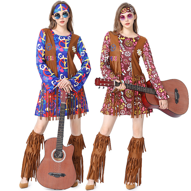 Family Hippie Disco Costume Set | Group Fancy Dress Wholesale