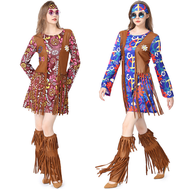 Family Hippie Disco Costume Set | Group Fancy Dress Wholesale