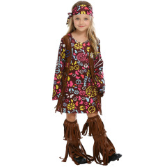 Girls Hippie Costume Flower Power Dress | Wholesale Fancy Dress