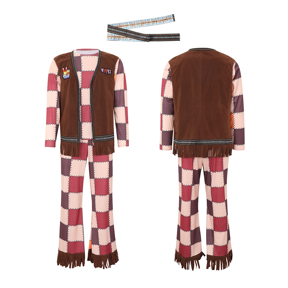 1970s Fancy Dress Adult Hippie Costume for Groups & Families | Wholesale