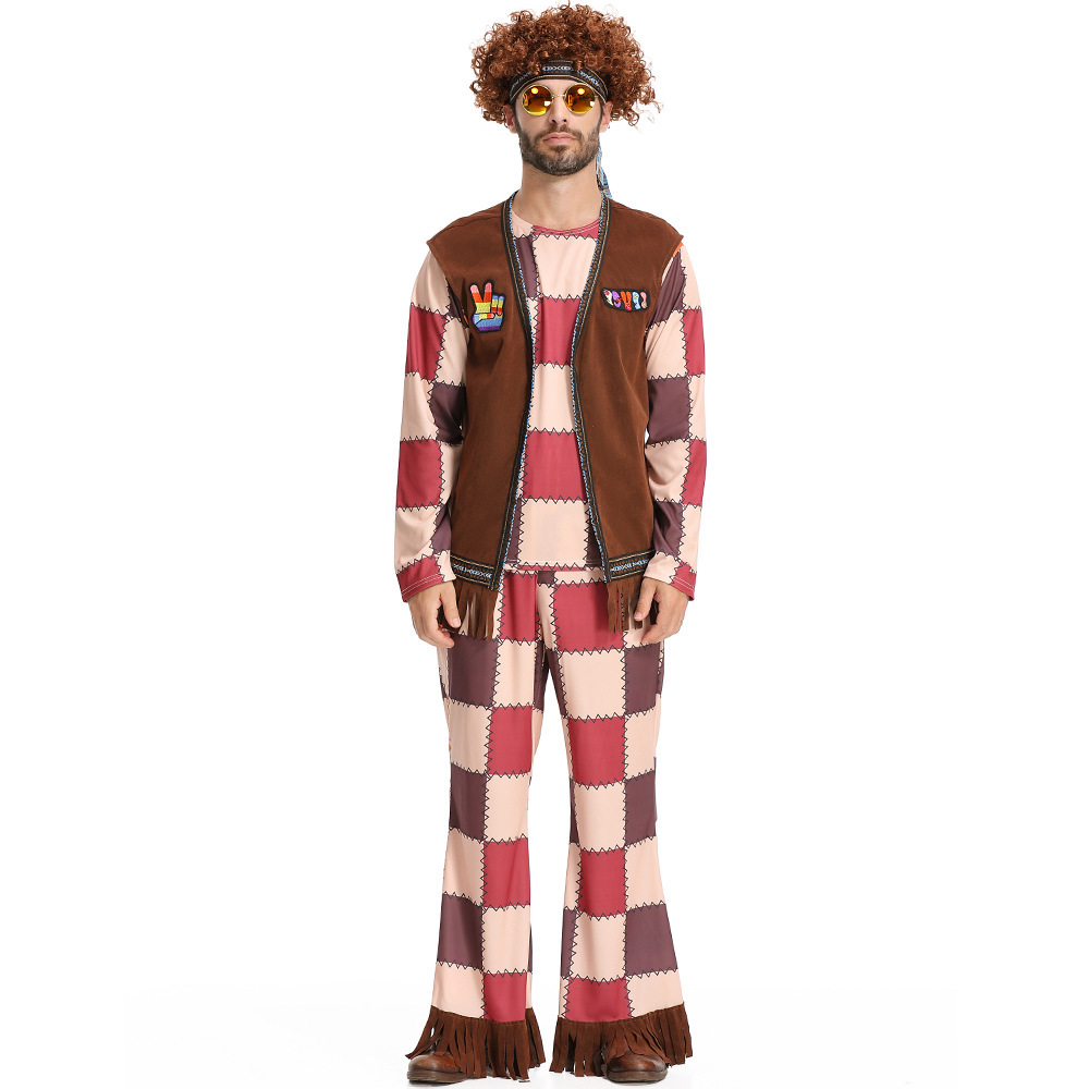 1970s Fancy Dress Adult Hippie Costume for Groups & Families | Wholesale