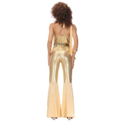 Sexy Gold Disco Dance Costume for Women