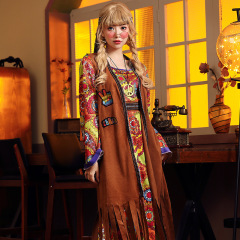 70s Hippie Long Dress | Wholesale Disco Costume for Women