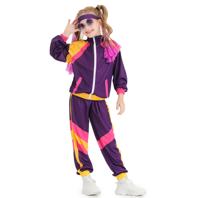 Kids Disco Tracksuit Fancy Dress Costume | Wholesale