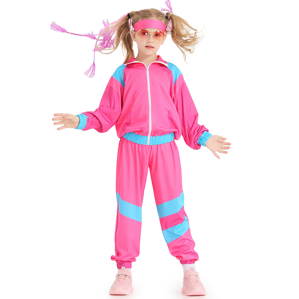 Kids Disco Tracksuit Fancy Dress Costume | Wholesale