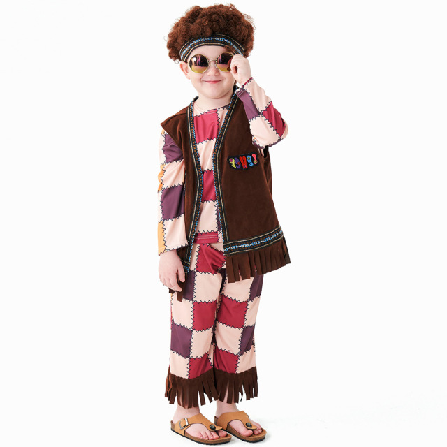 Kids Hippie Disco Costume Set | Wholesale 70s Fancy Dress
