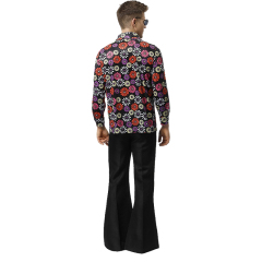 Men’s Floral 70s Disco Costume | Bohemian Style for Wholesale