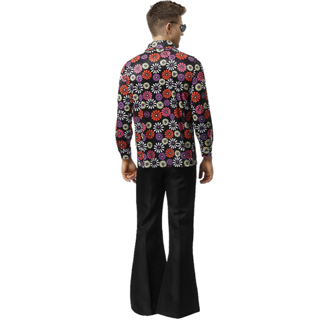 Men’s Floral 70s Disco Costume | Bohemian Style for Wholesale