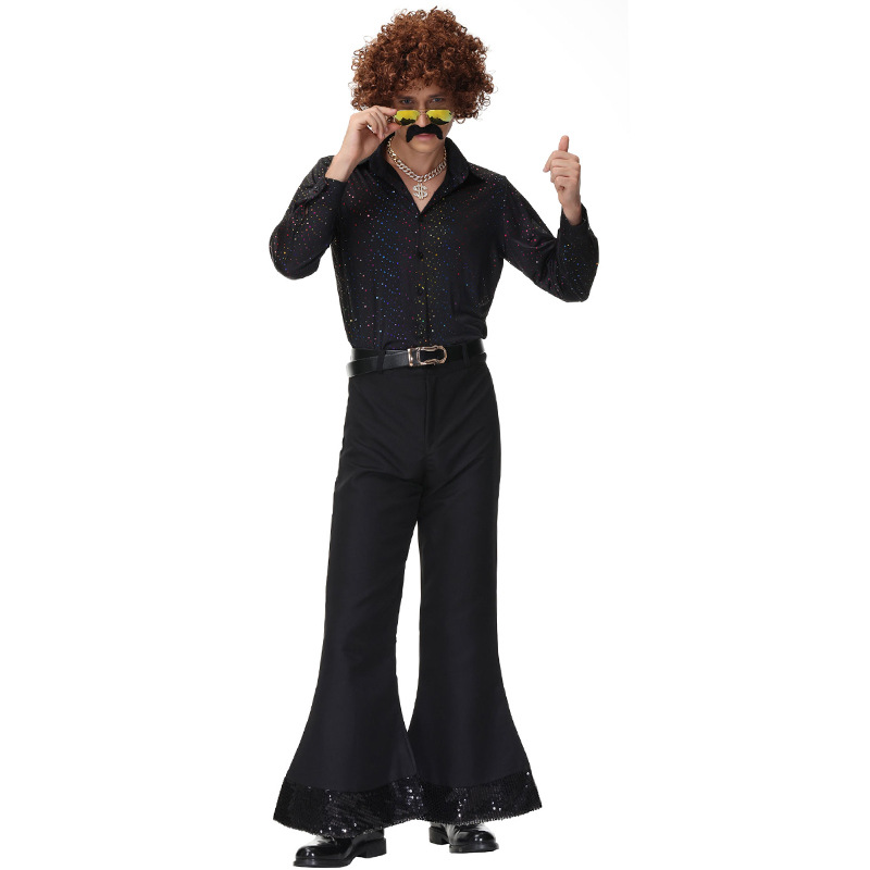 Disco Couple Black Costume