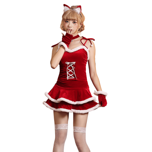 Sexy Cat Santa Costume for Women – Wholesale Christmas Outfit