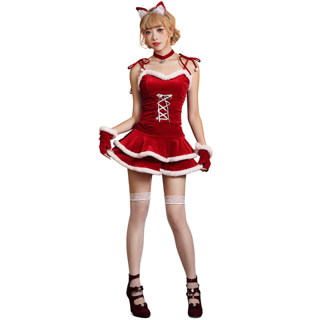 Sexy Cat Santa Costume for Women – Wholesale Christmas Outfit