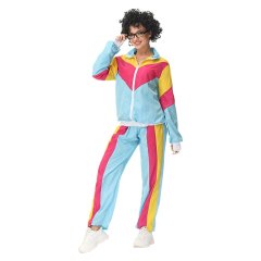 Wholesale 80s 90s Shell Suit Retro Costumes for Women