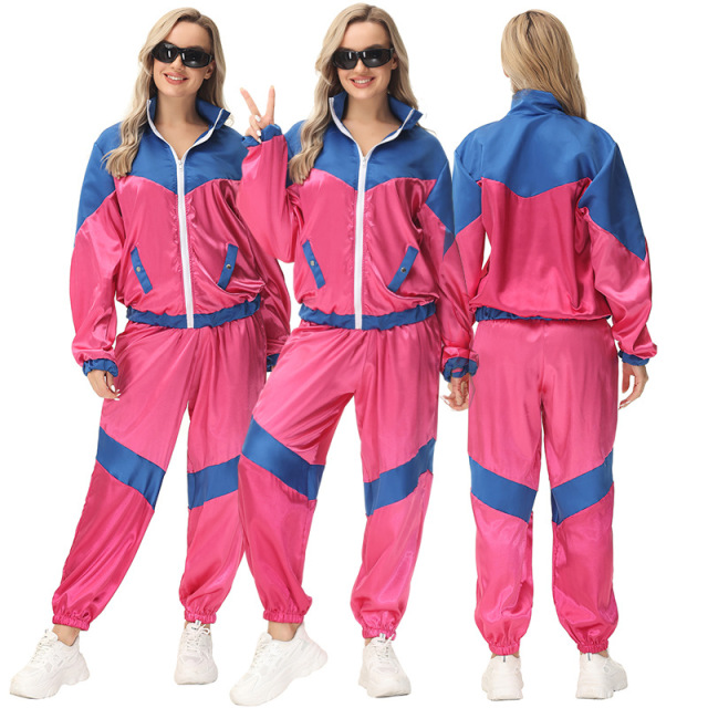 Wholesale 80s 90s Shell Suit Retro Costumes for Women