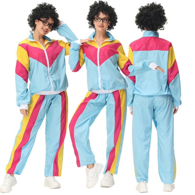 Wholesale 80s 90s Shell Suit Retro Costumes for Women