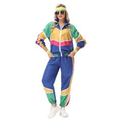 Wholesale 80s 90s Shell Suit Retro Costumes for Women