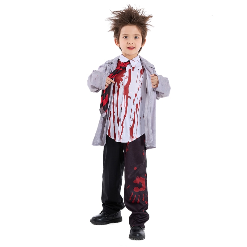 Child Zombie School Boy Costume