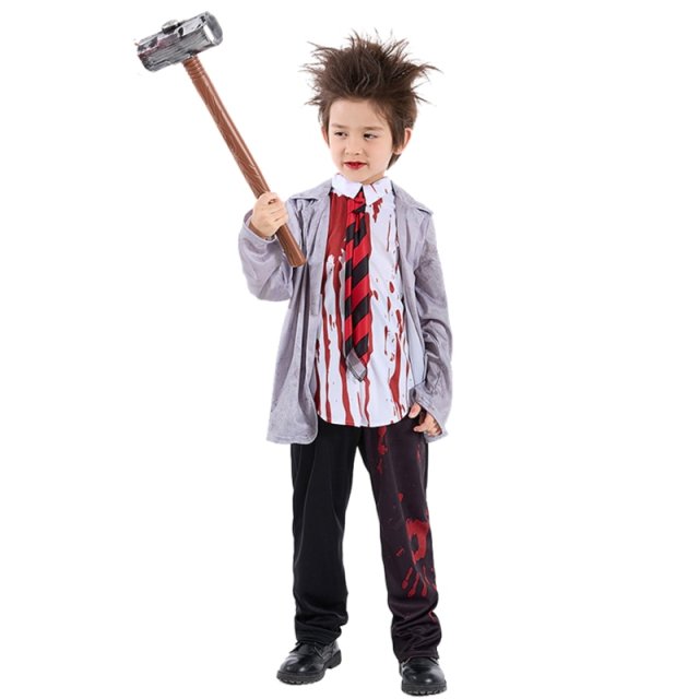 Zombie Costume Boy School Uniform - Wholesale Child Zombie Costume