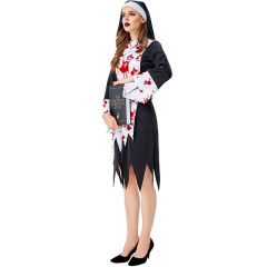 Nun Halloween Costume Zombie - Wholesale Zombie Costume Women Set