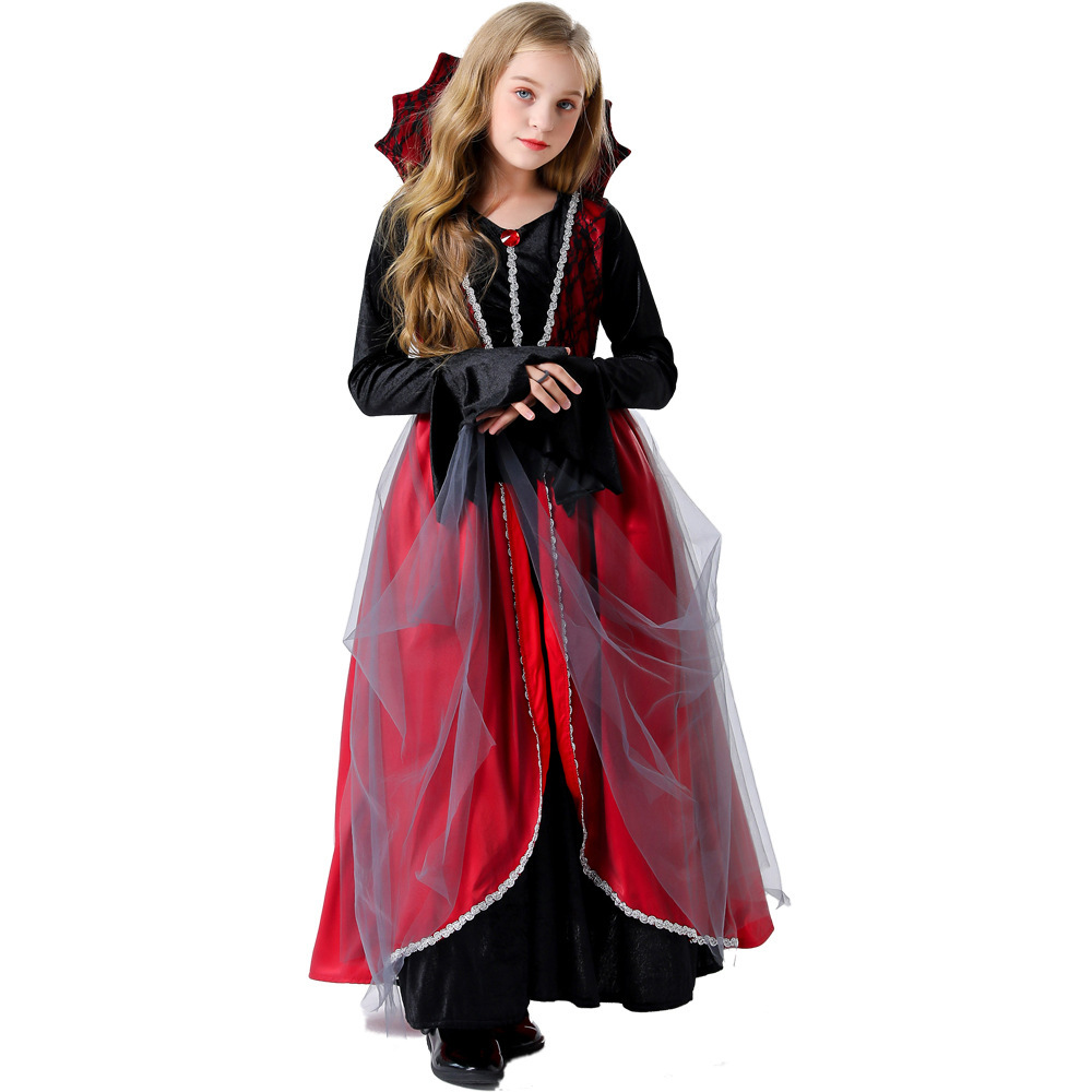 Wholesale Girls Vampire Costume - Gothic Victorian Kids Dress