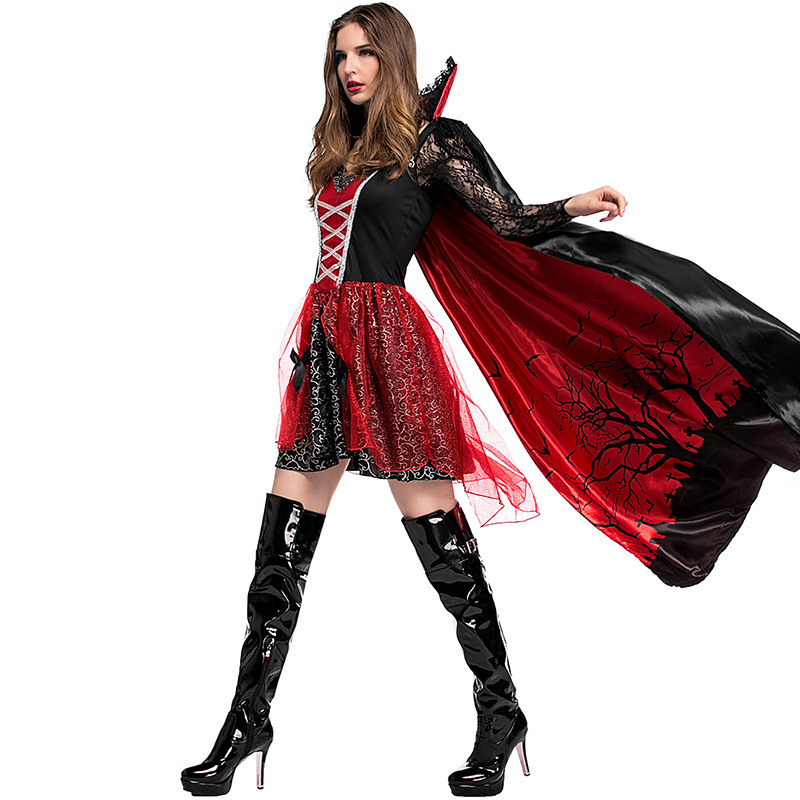 Wholesale Adult Vampire Costume - Female Gothic Victorian Dress