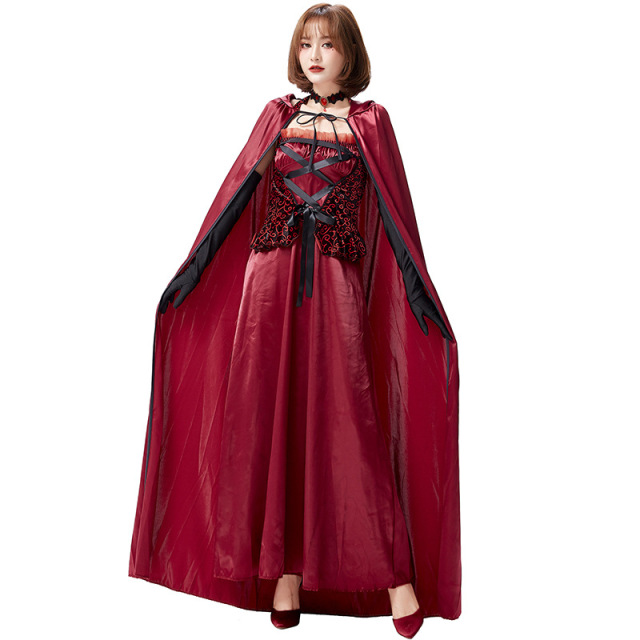 Wholesale Vampire Queen Costume - Women's Gothic Hooded Dress