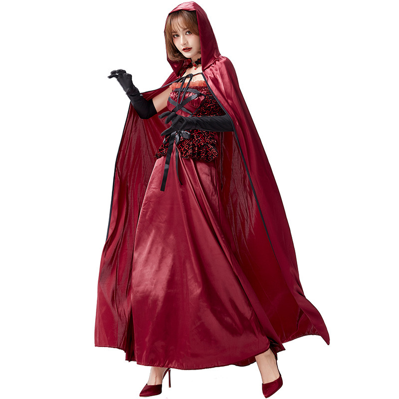 Wholesale Vampire Queen Costume - Women's Gothic Hooded Dress