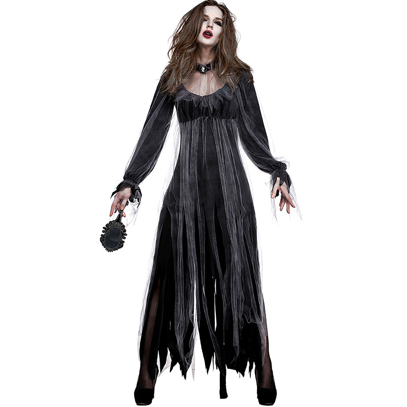 Wholesale Ghost Bride Costume - Gothic Cemetery Zombie Dress