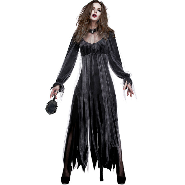 Wholesale Ghost Bride Costume - Gothic Cemetery Zombie Dress