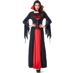 Wholesale Lady Vampire Costume - Female Gothic Bat-Wing Dress