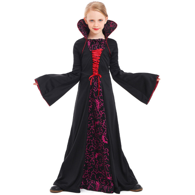 Wholesale Girls Vampire Costume - Gothic Royal Kid Dress