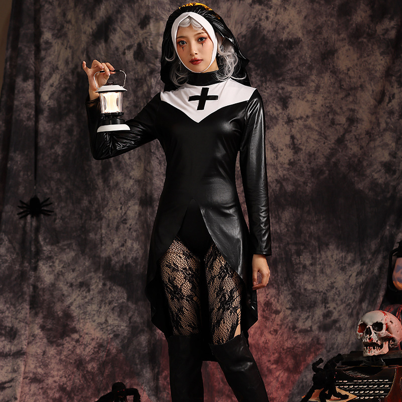 Nun Halloween Costume Zombie - Wholesale Zombie Costume Women Set
