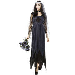 Wholesale Ghost Bride Costume - Women's Gothic Zombie Wedding Dress