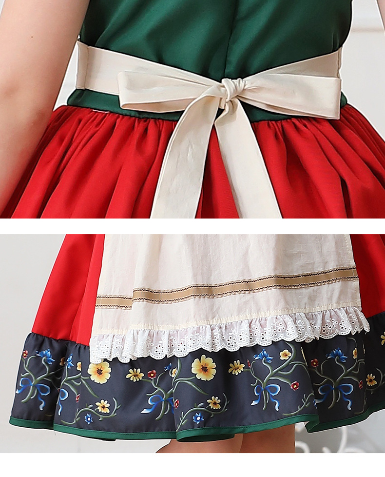 Oktoberfest Girls Floral Dress