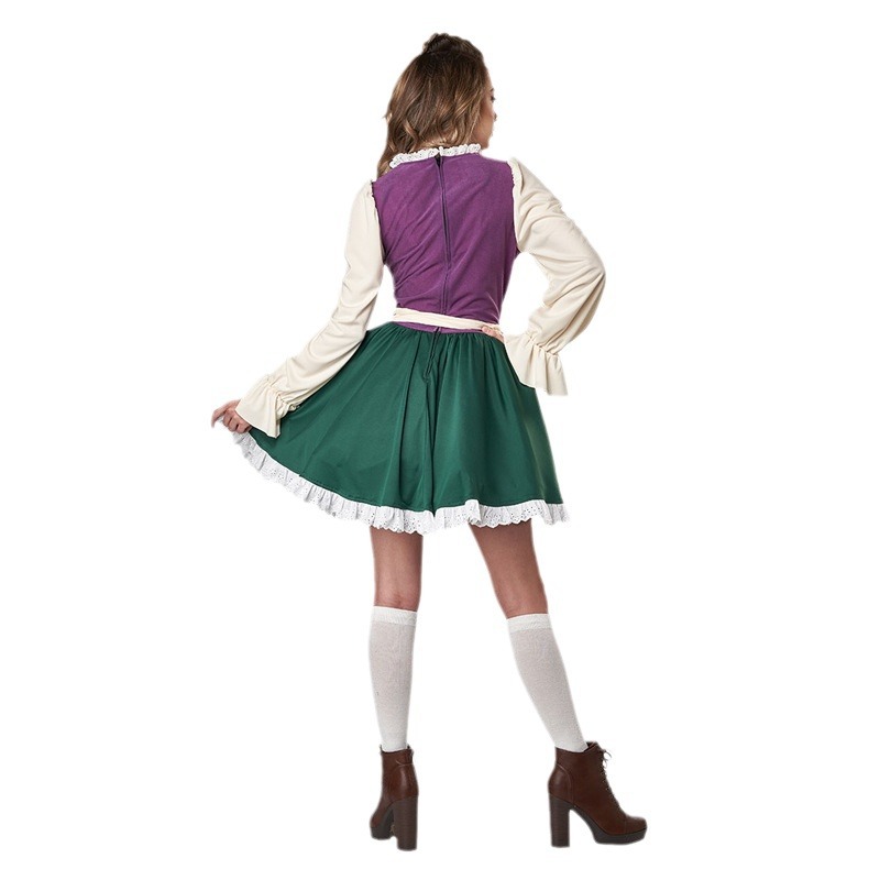 Oktoberfest Womens Purple Dirndl